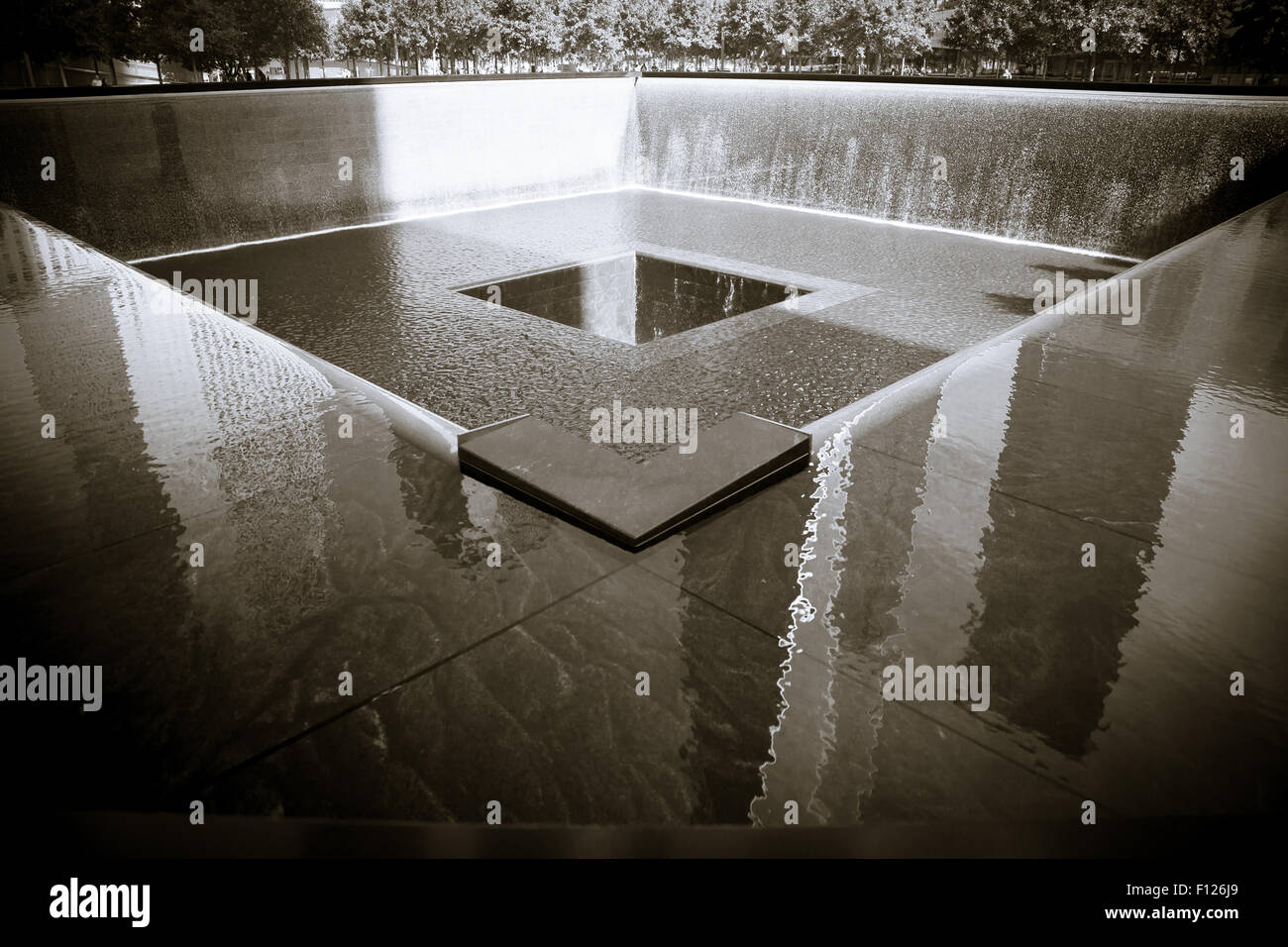 Ground Zero memorial New York City Foto Stock