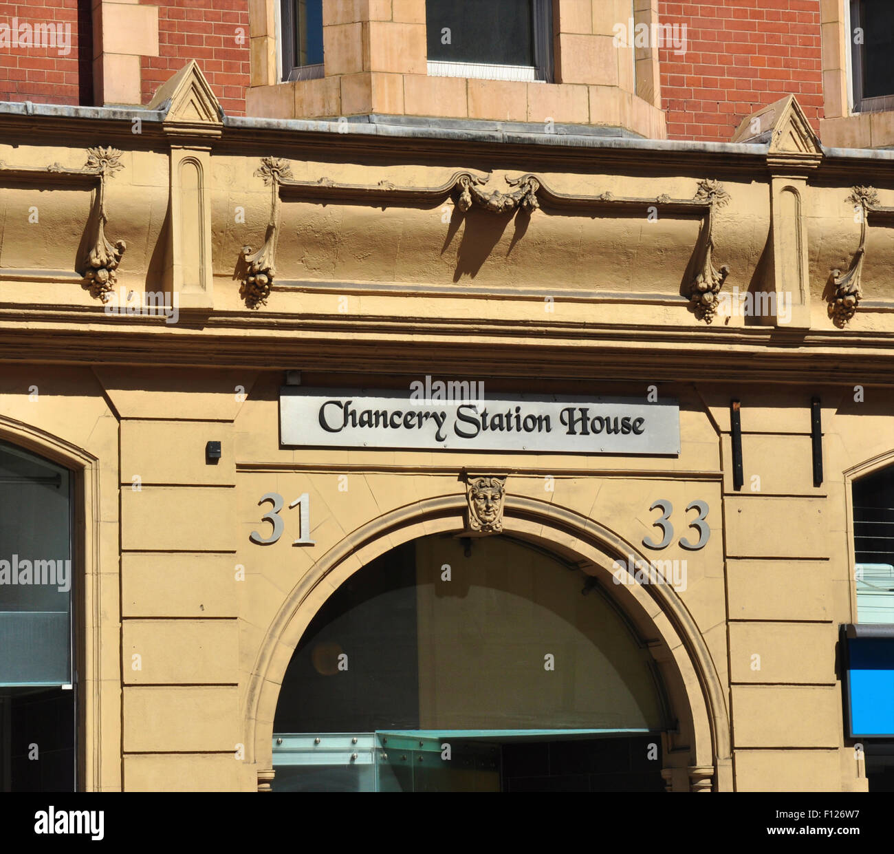 " Chancery Station House' in High Holborn (ingresso originale di Chancery Lane station), London, England, Regno Unito Foto Stock