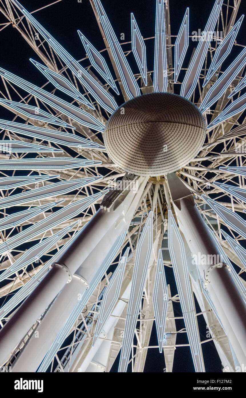 Niagara Skywheel di notte. Foto Stock