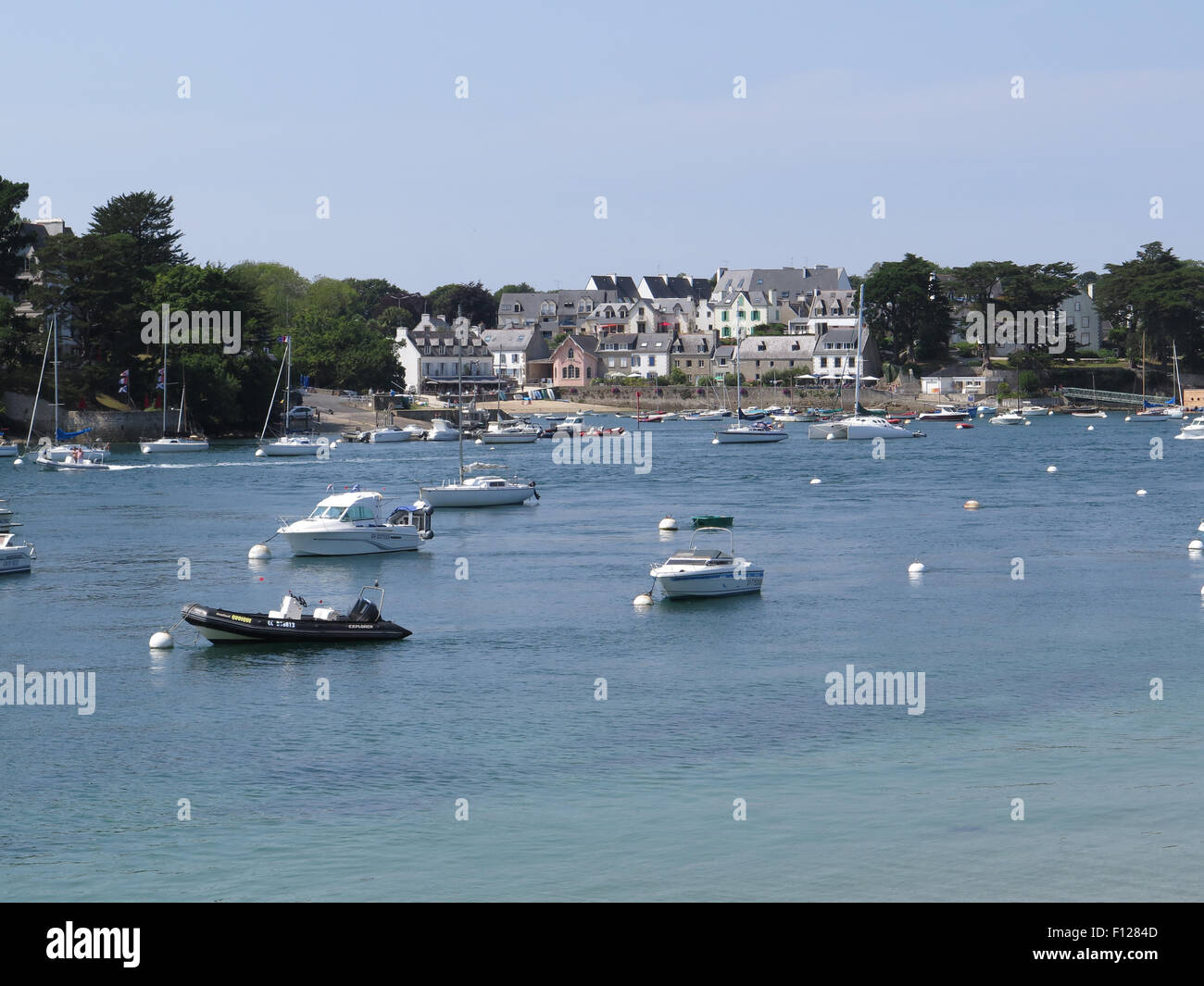 Bénodet: vista della porta Sainte-Marine Foto Stock