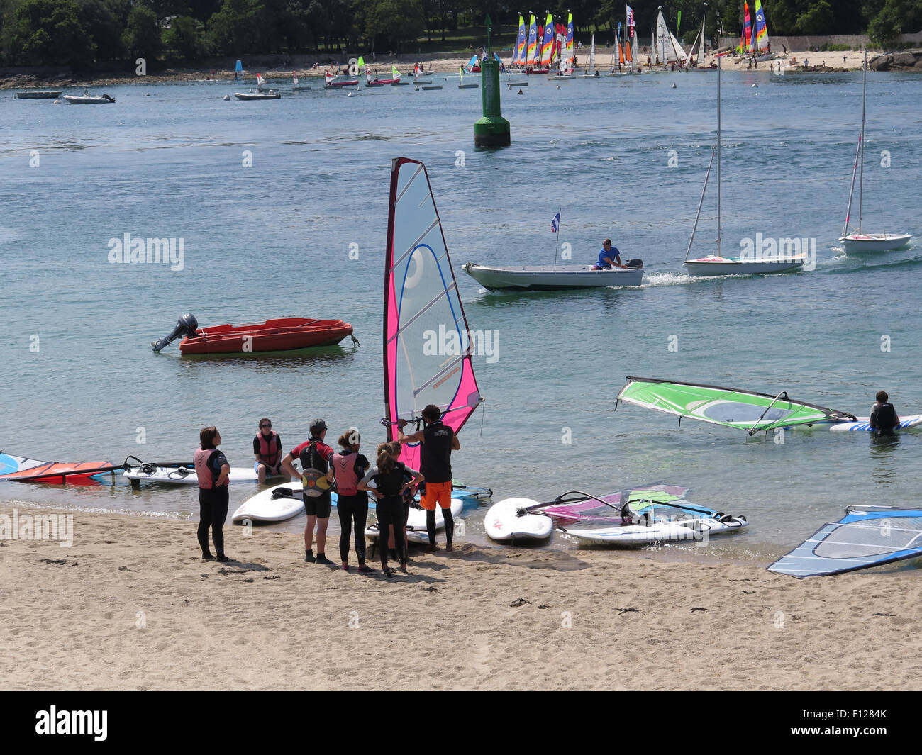 Bénodet: scuola di windsurf Foto Stock