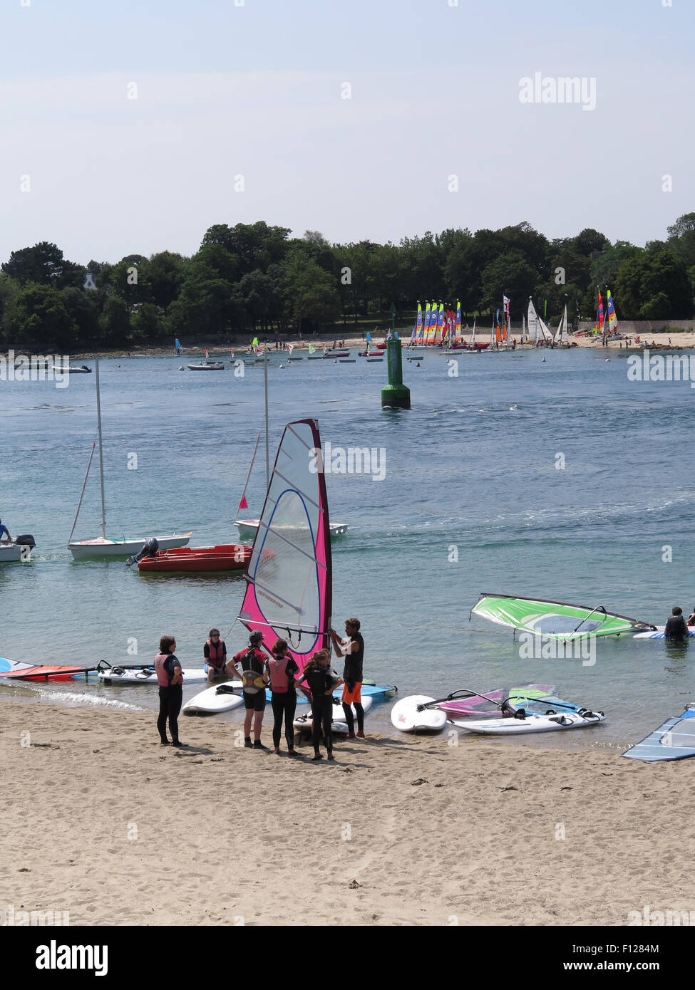 Bénodet: scuola di windsurf Foto Stock