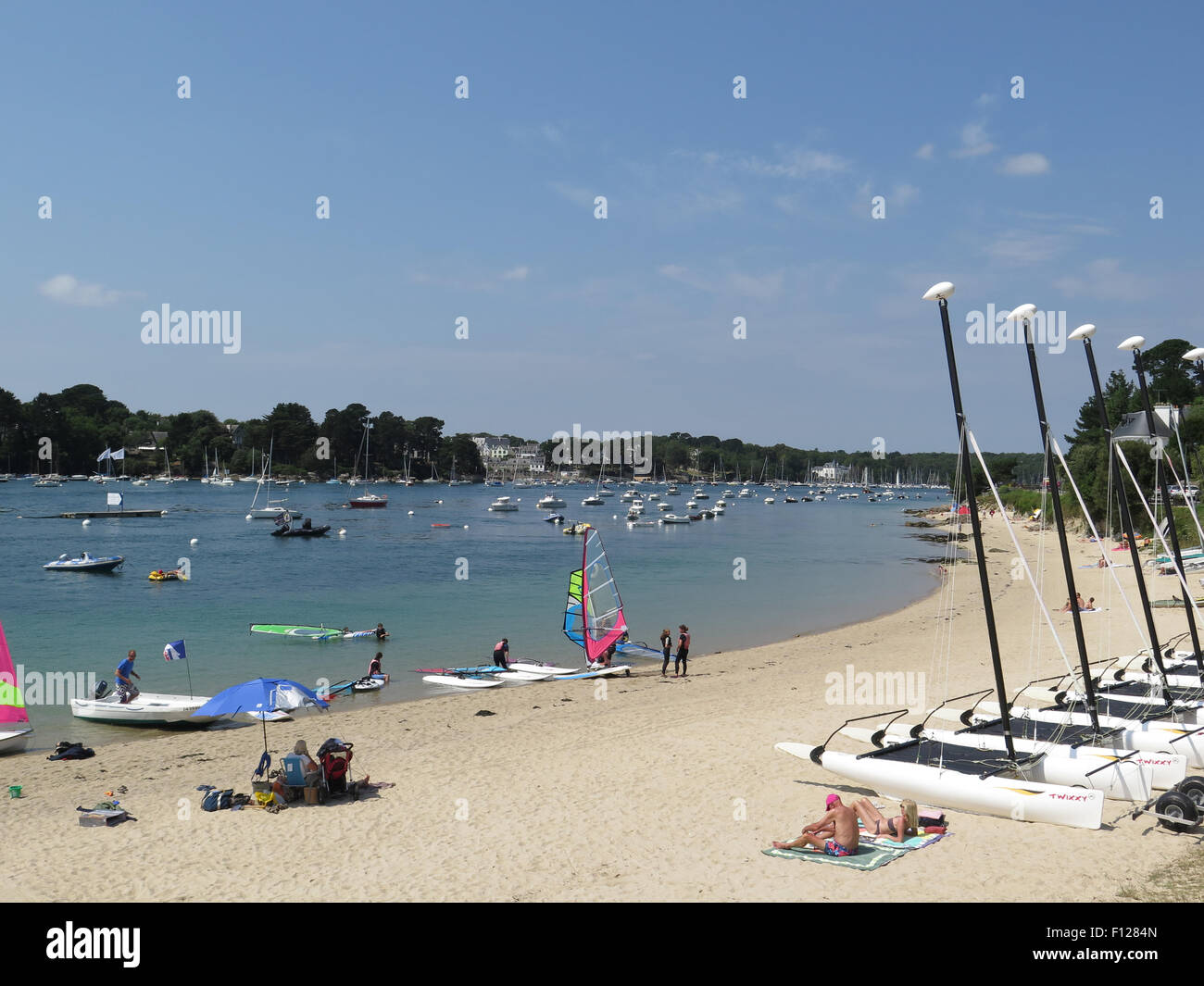 Bénodet: scuola di windsurf Foto Stock