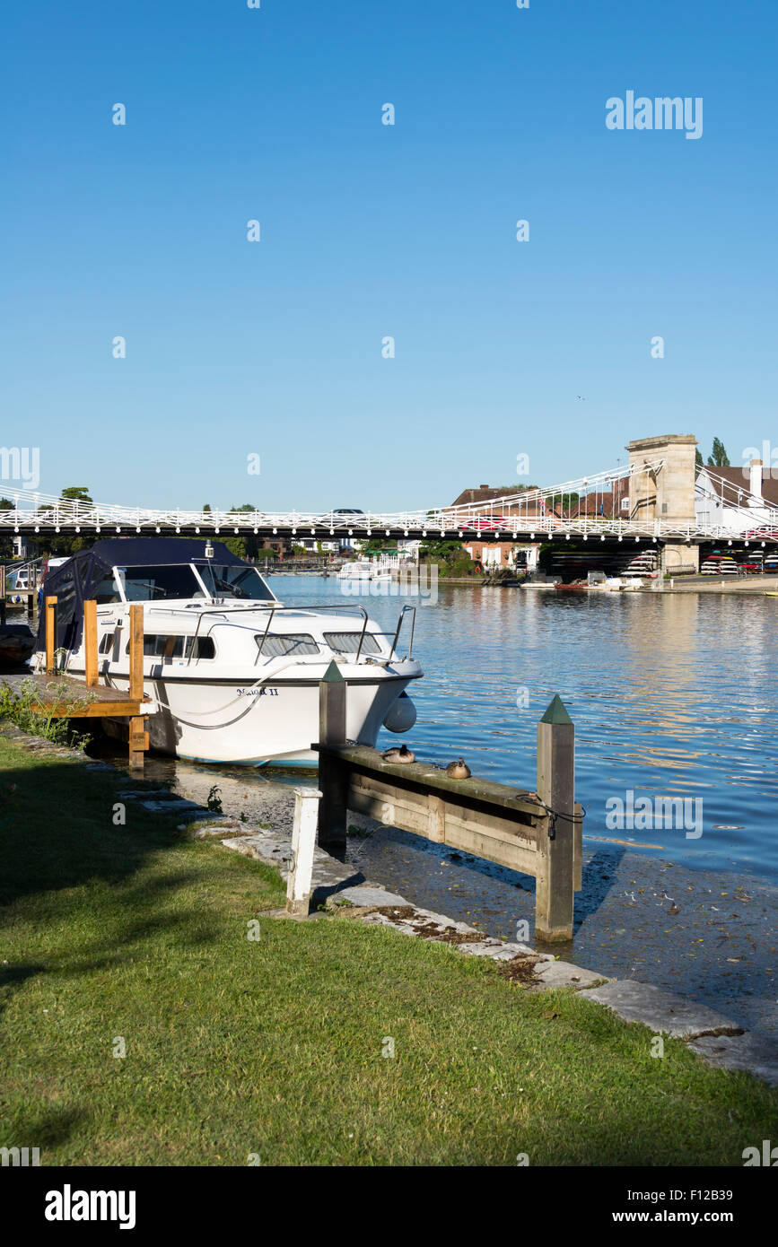 Il fiume Tamigi, Marlow, Buckinghamshire, Inghilterra, Regno Unito. Foto Stock
