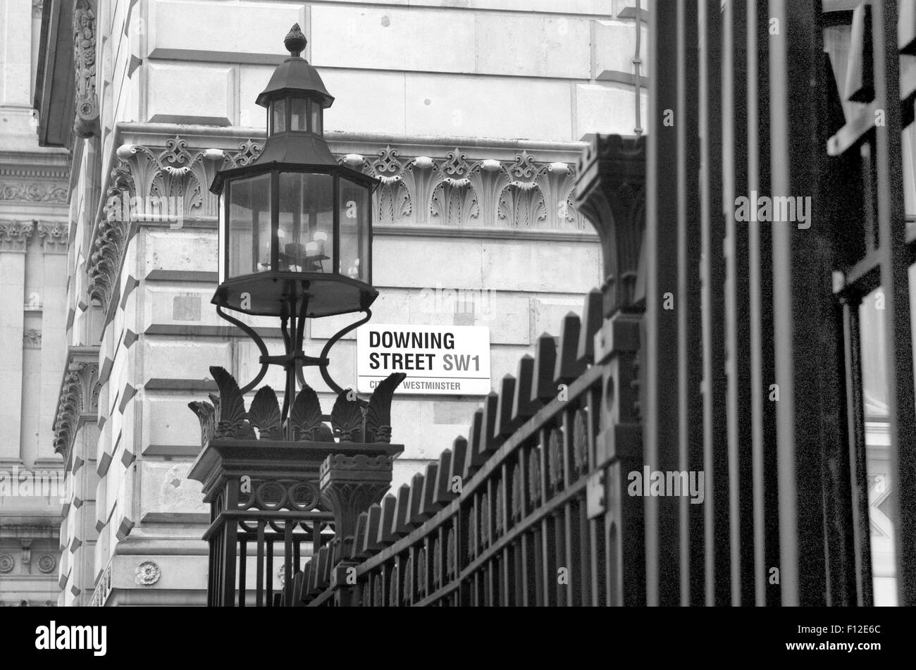 A Downing Street, Londra, Regno Unito. Foto Stock