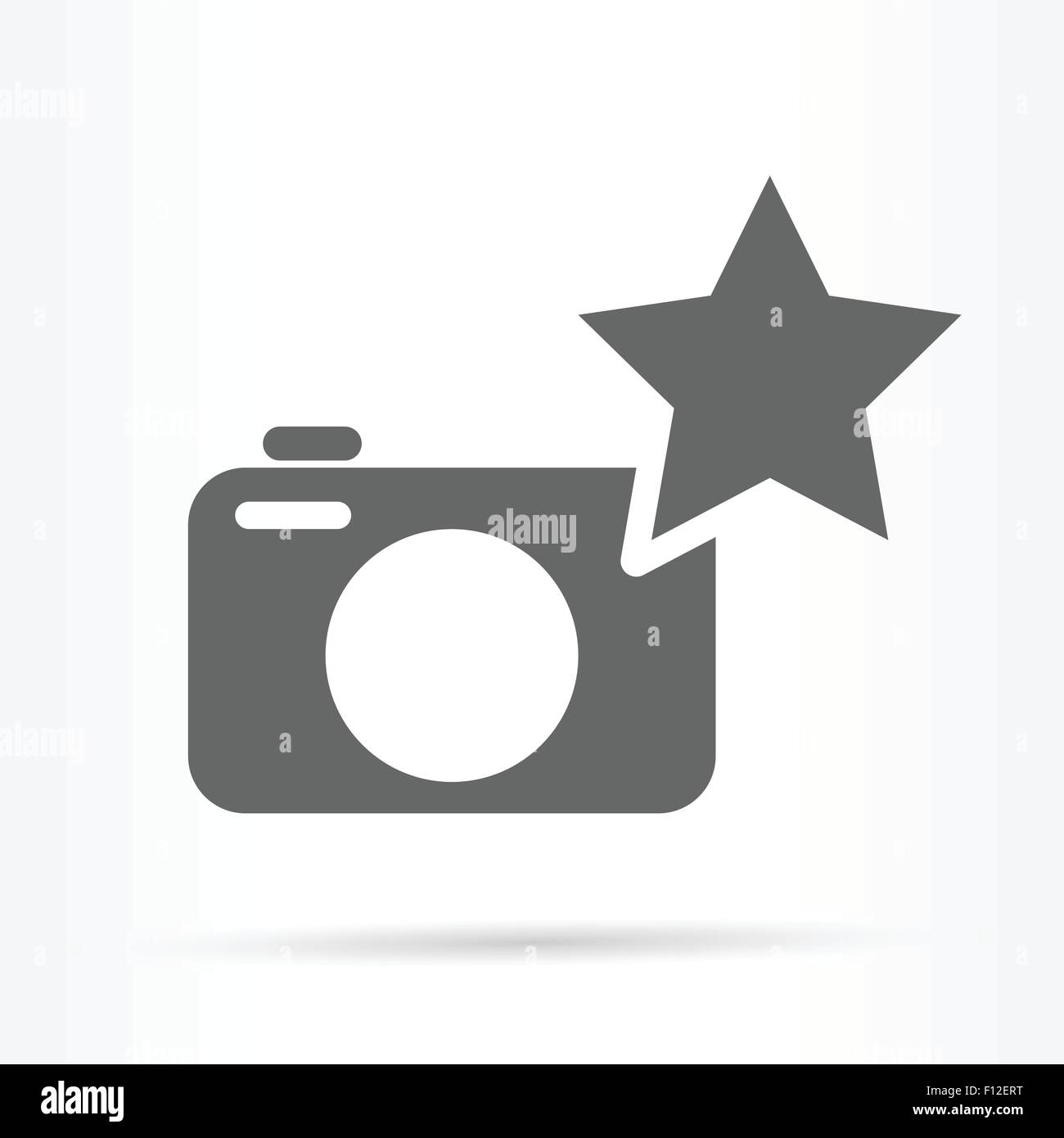 Fotocamera come icona foto illustrazione vettoriale Illustrazione Vettoriale
