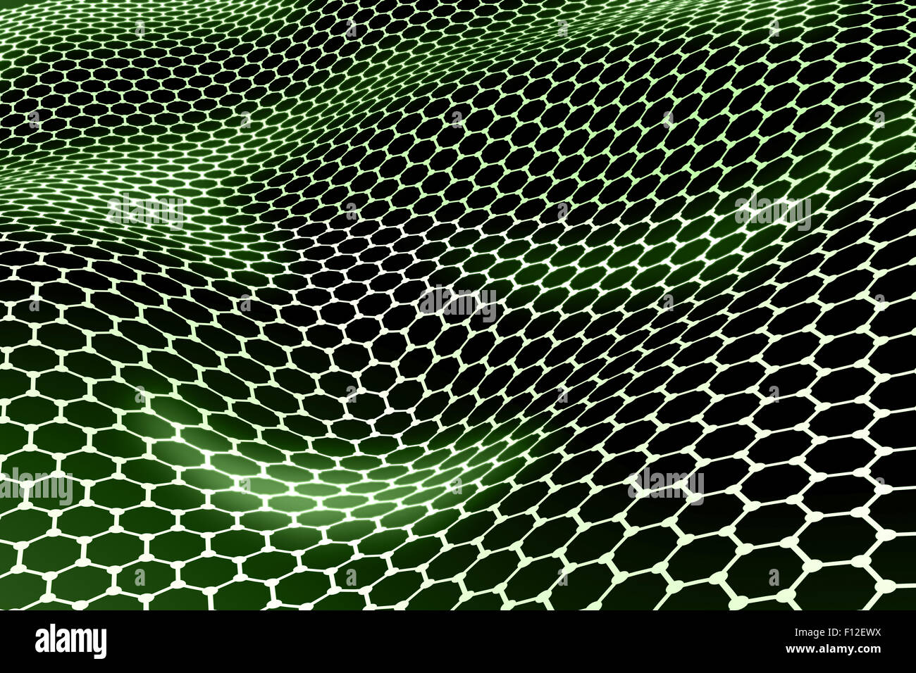 Grafene schiera esagonale texture pattern favo di miele Foto Stock