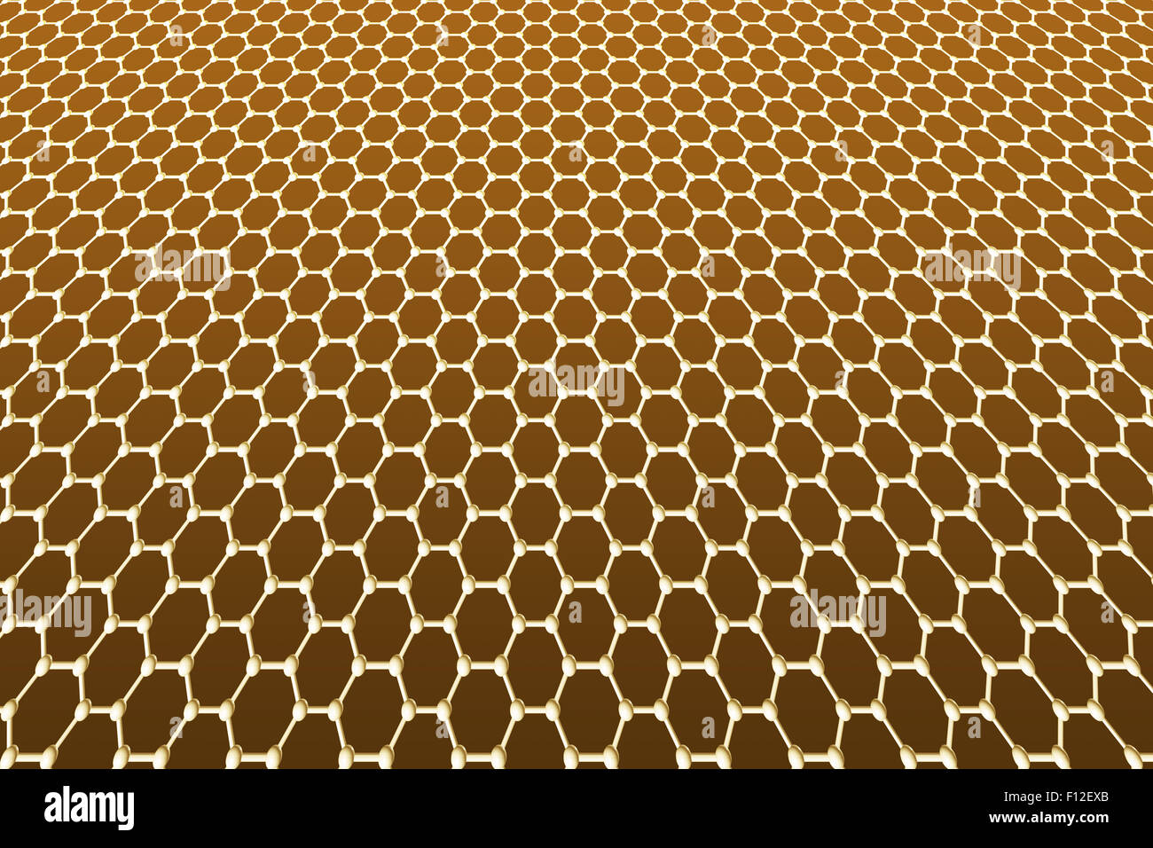 Grafene schiera esagonale texture pattern favo di miele Foto Stock