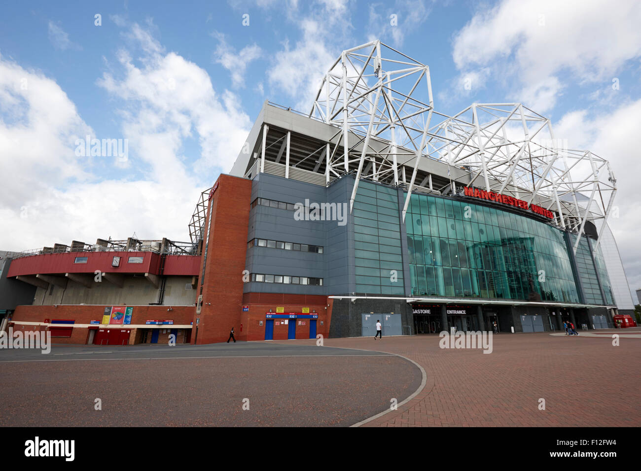 Il Manchester United Old Trafford Stadium Regno Unito Foto Stock