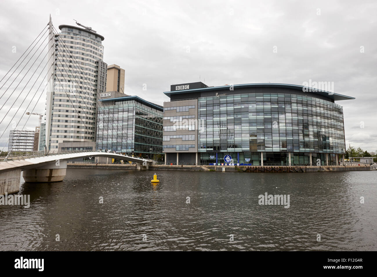 Bbc quay house e bridge house edifici a mediacityuk salford manchester regno unito Foto Stock