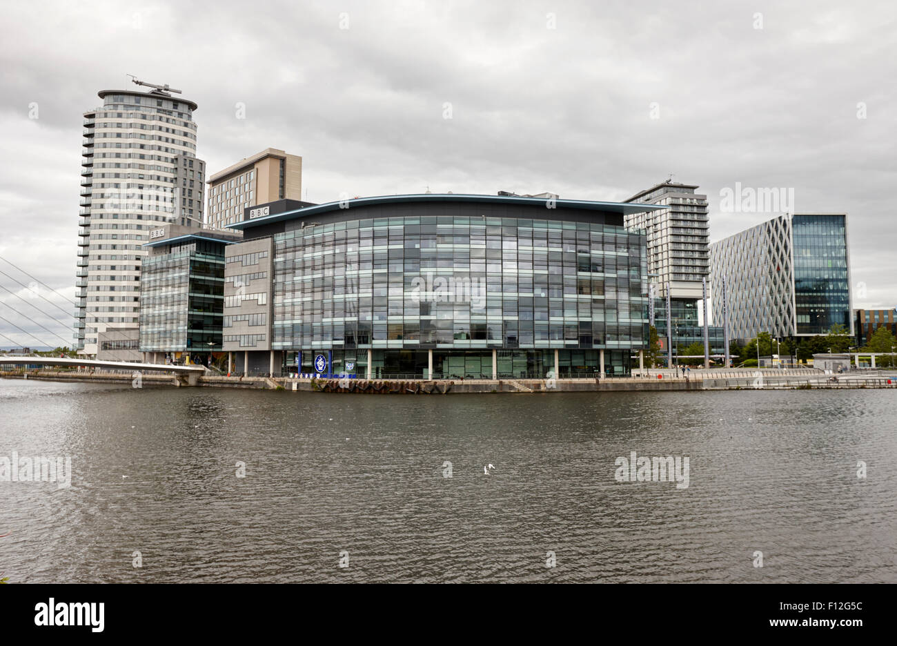Bbc quay house edificio a mediacity salford manchester regno unito Foto Stock