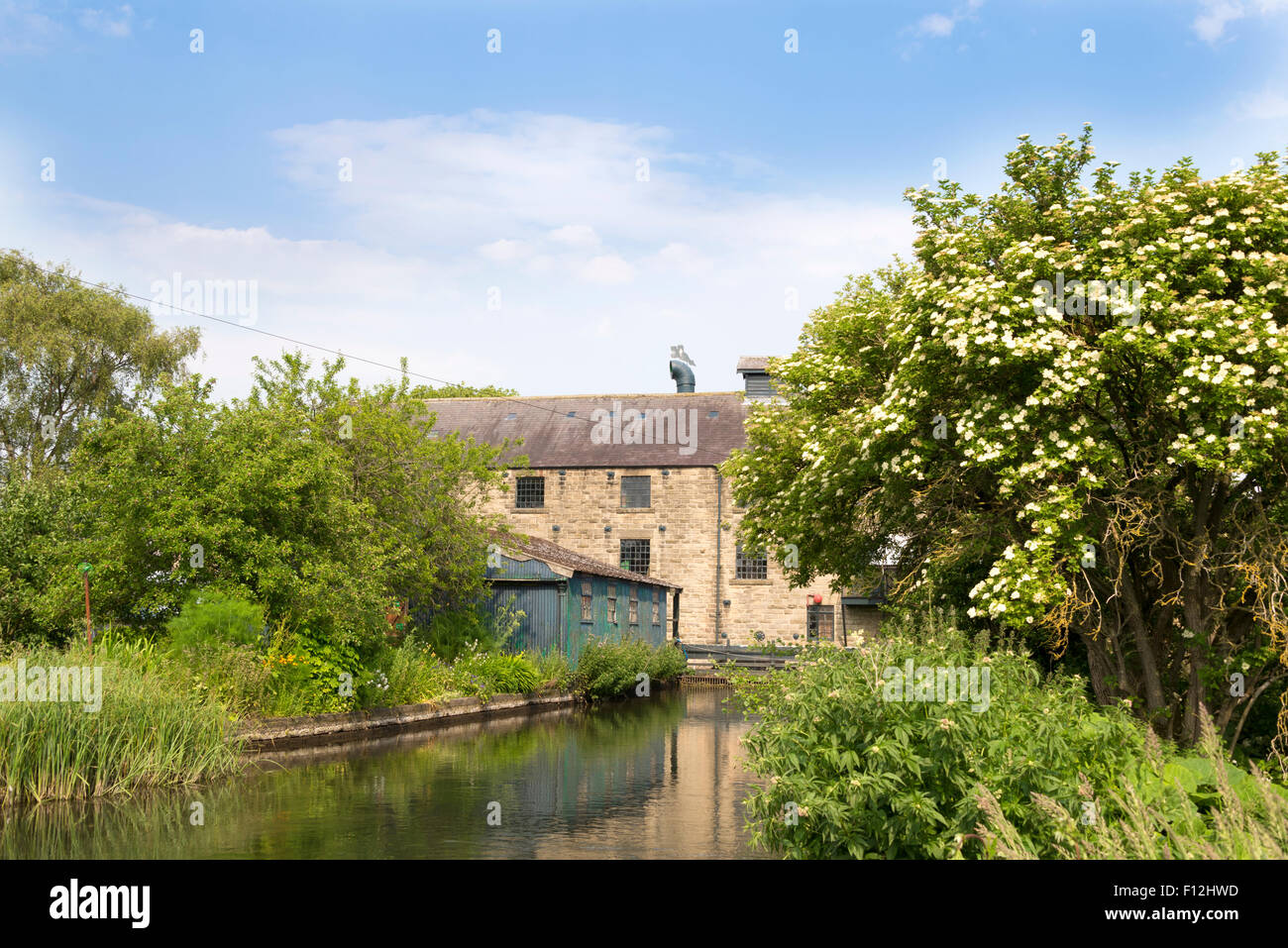 Caudwell's Mill, Rowsley, Parco Nazionale di Peak District, Derbyshire, Inghilterra, Regno Unito. Foto Stock