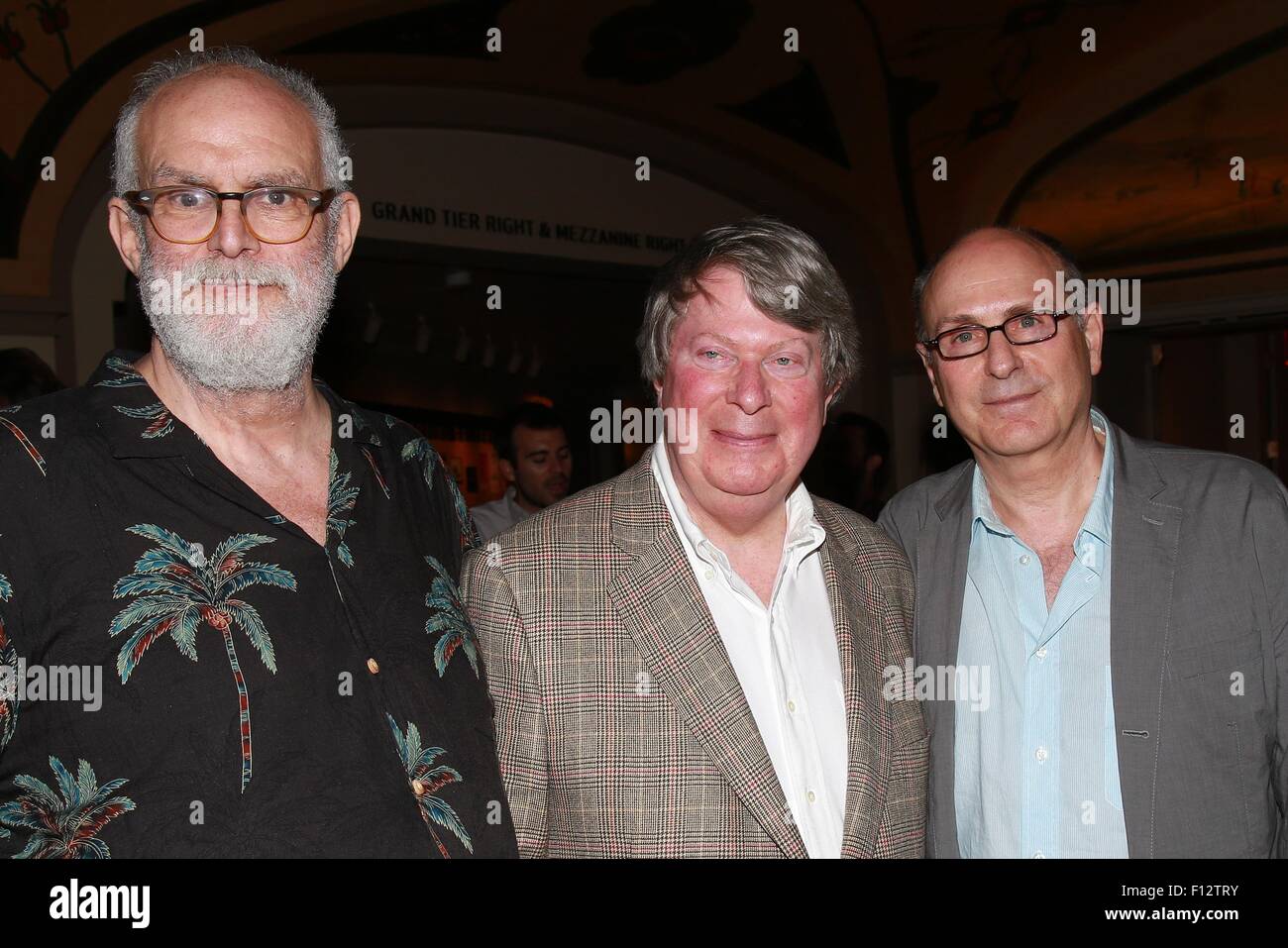 Serata di Apertura party per il bis! Off-Center 'Un nuovo cervello" tenutasi a New York City Centre. Dotato di: William Finn, Andre Vescovo James Lapine dove: la città di New York, New York, Stati Uniti quando: 24 Giu 2015 Foto Stock