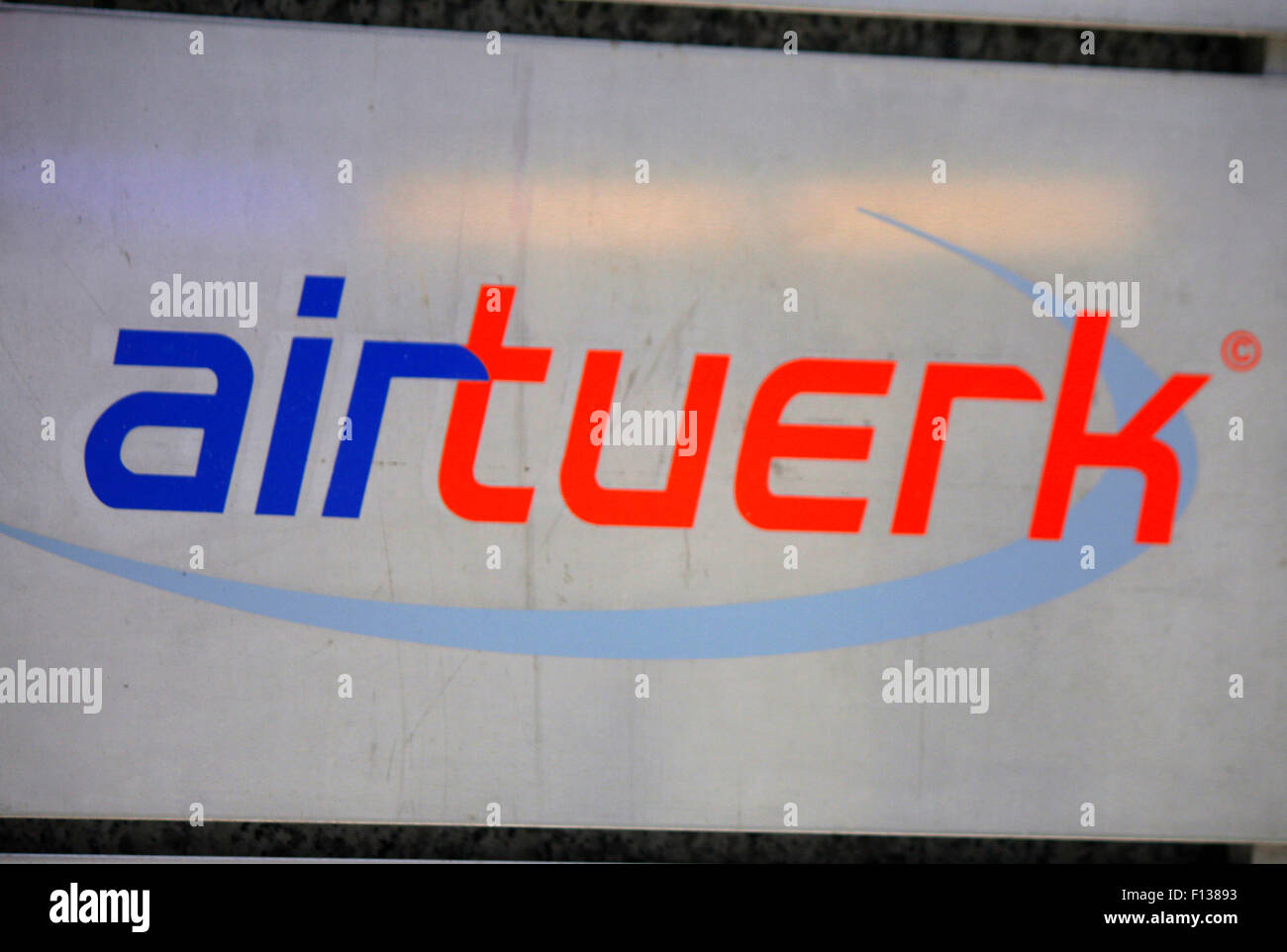 Markennamen: 'airtuerk', Frankfurt am Main. Foto Stock