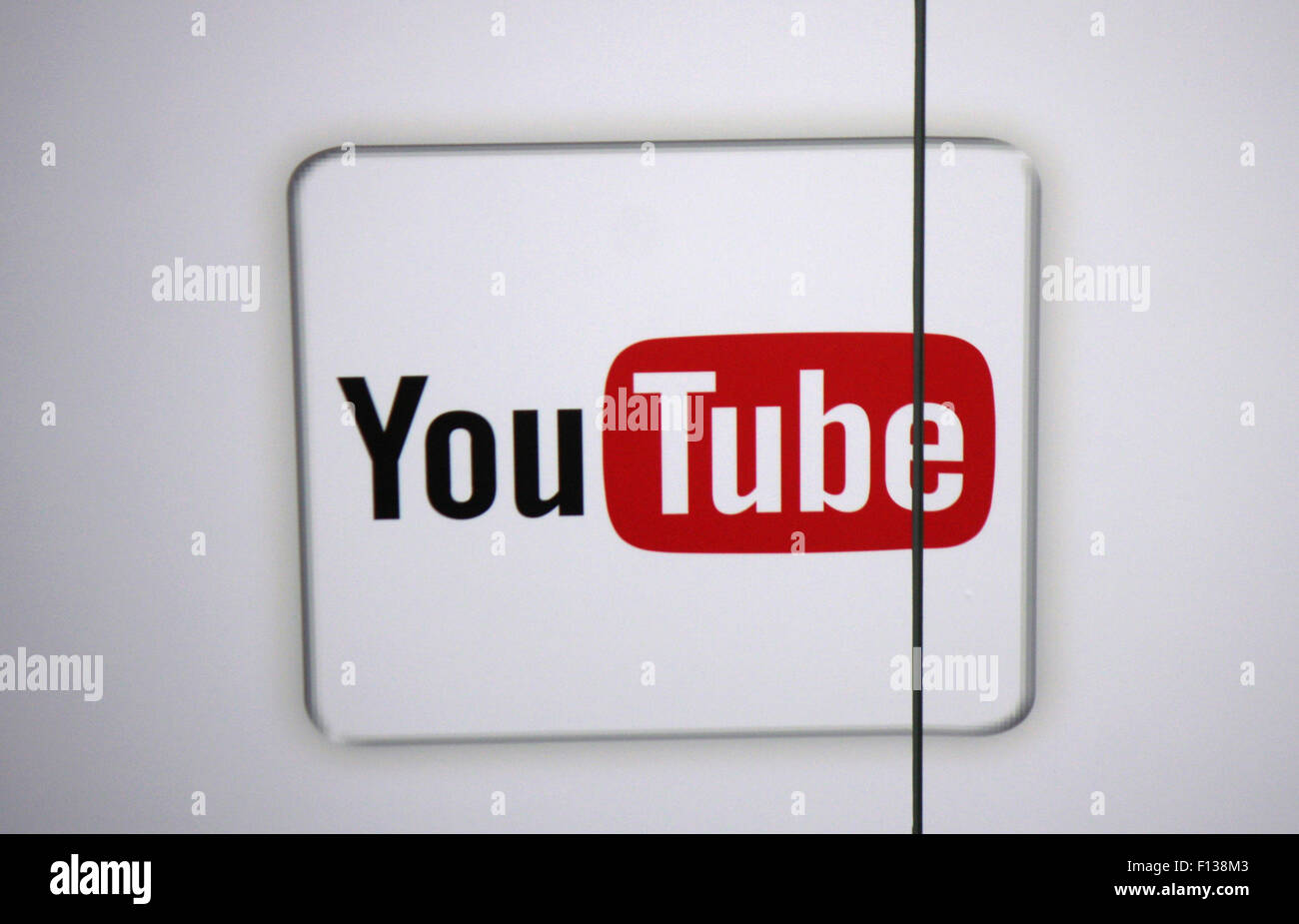 Markennamen: "Youtube", Frankfurt am Main. Foto Stock