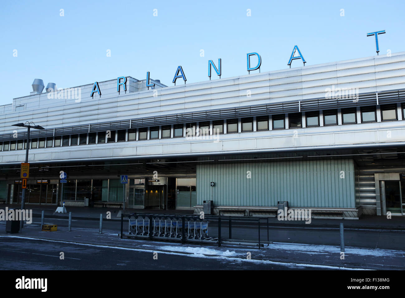 Il terminal 5 presso l'Aeroporto di Arlanda di Stoccolma, Svezia. Foto Stock
