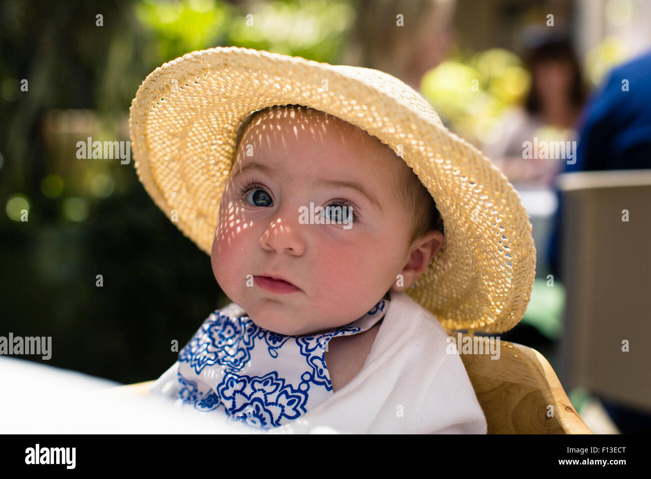 Close-up di una bambina Foto Stock