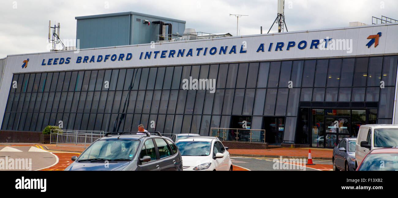 Dall'Aeroporto Internazionale Bradford di Leeds Foto Stock