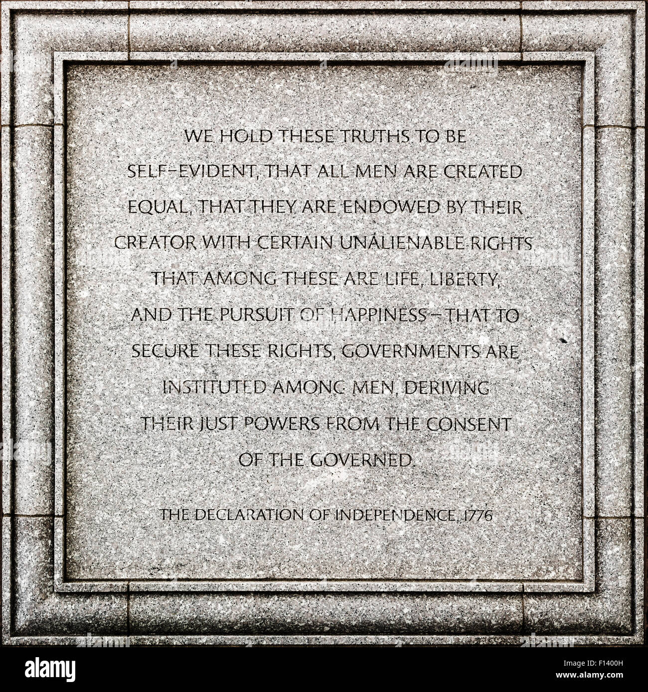 Dettagli esterni di John Joseph Moakley United States Courthouse in Boston - La dichiarazione di indipendenza Foto Stock