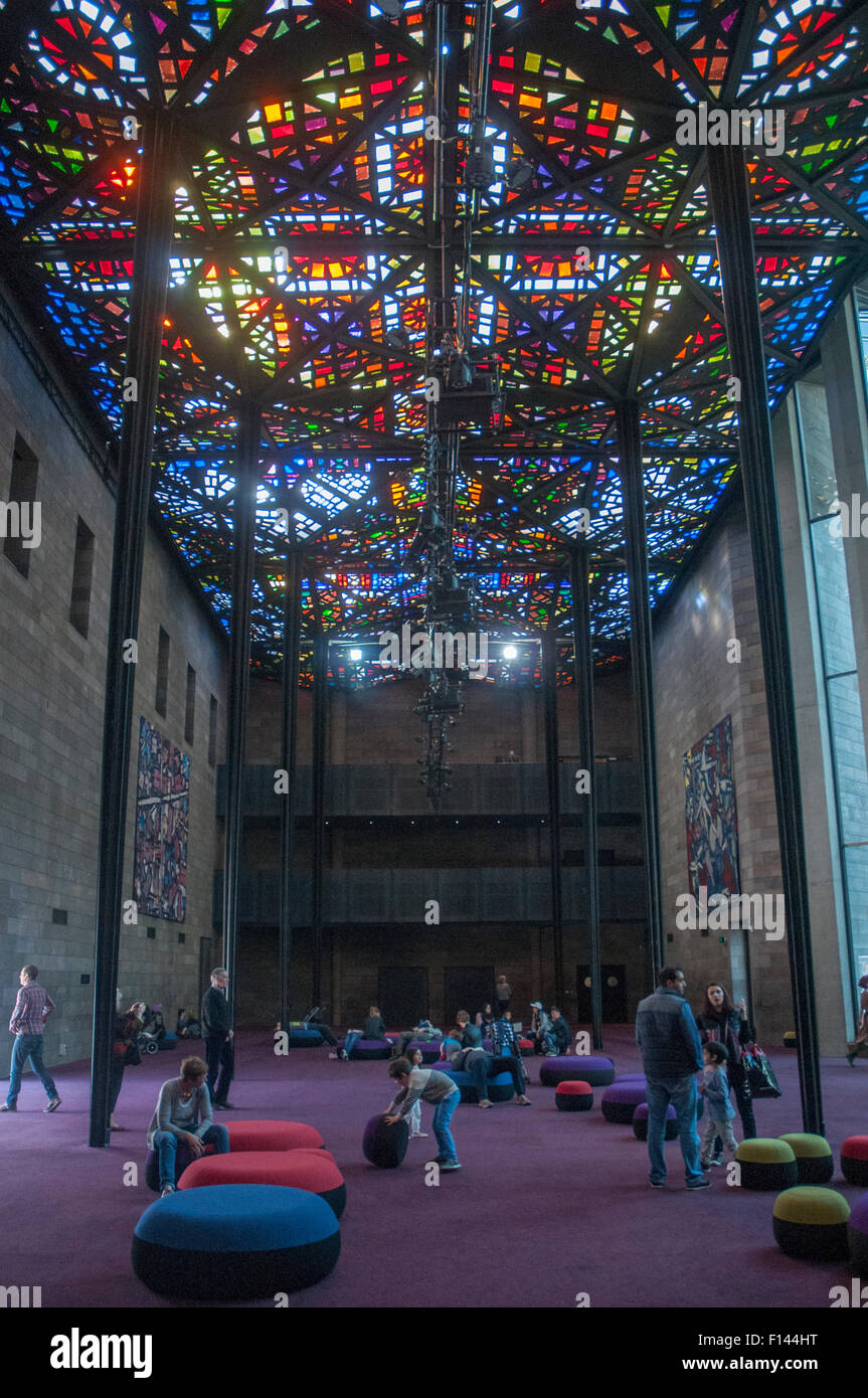 Sala grande della National Gallery of Victoria di Melbourne Foto Stock