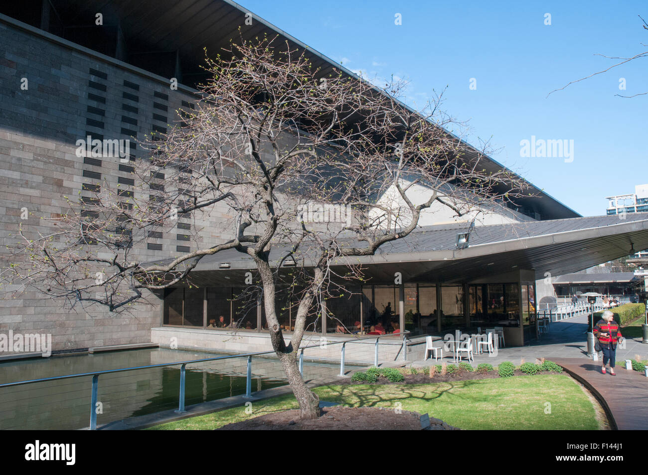 Ingresso posteriore alla National Gallery of Victoria Melbourne Foto Stock