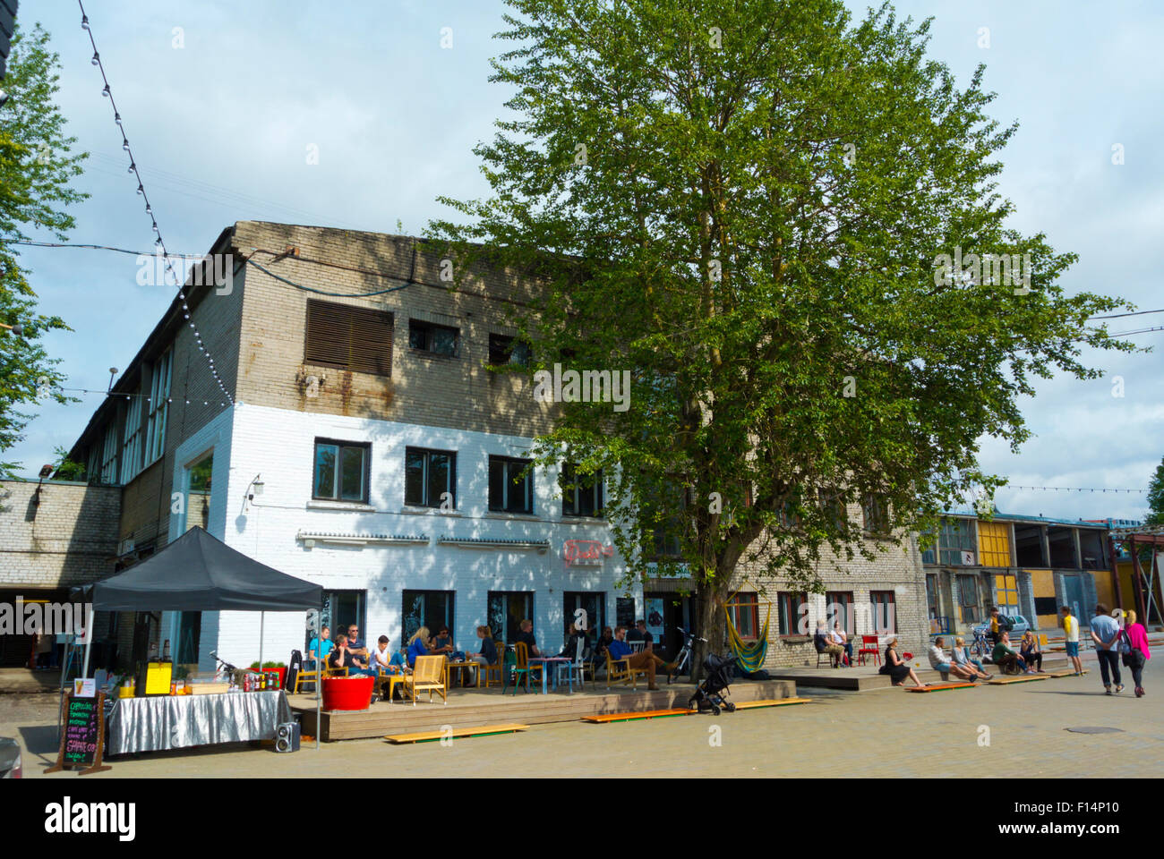 Telliskivi Loomelinnak, Kalamaja, Tallinn, Estonia, Europa Foto Stock