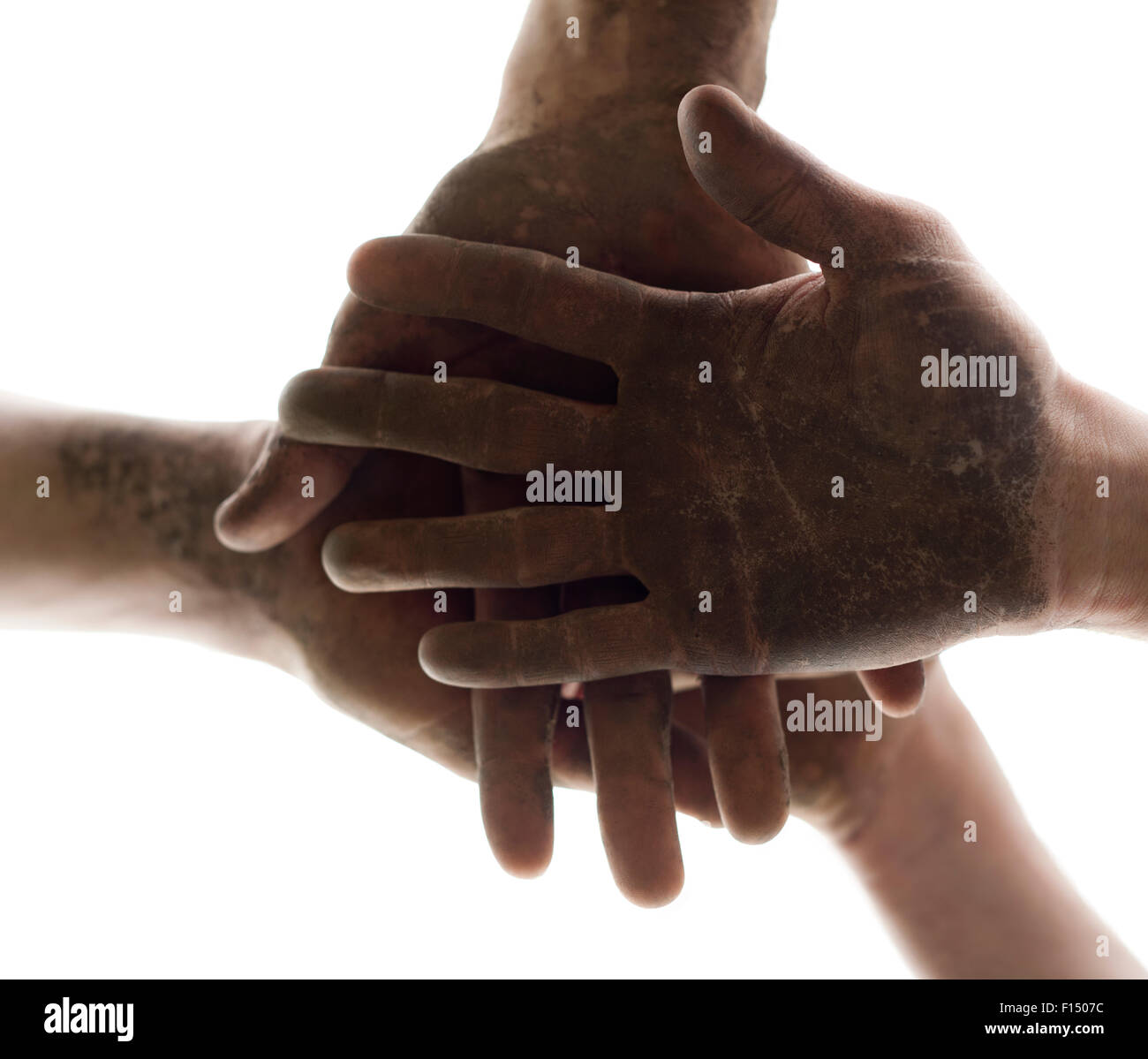 Stati Uniti d'America, Utah, Provo, Close up sulle mani dell'uomo Foto Stock