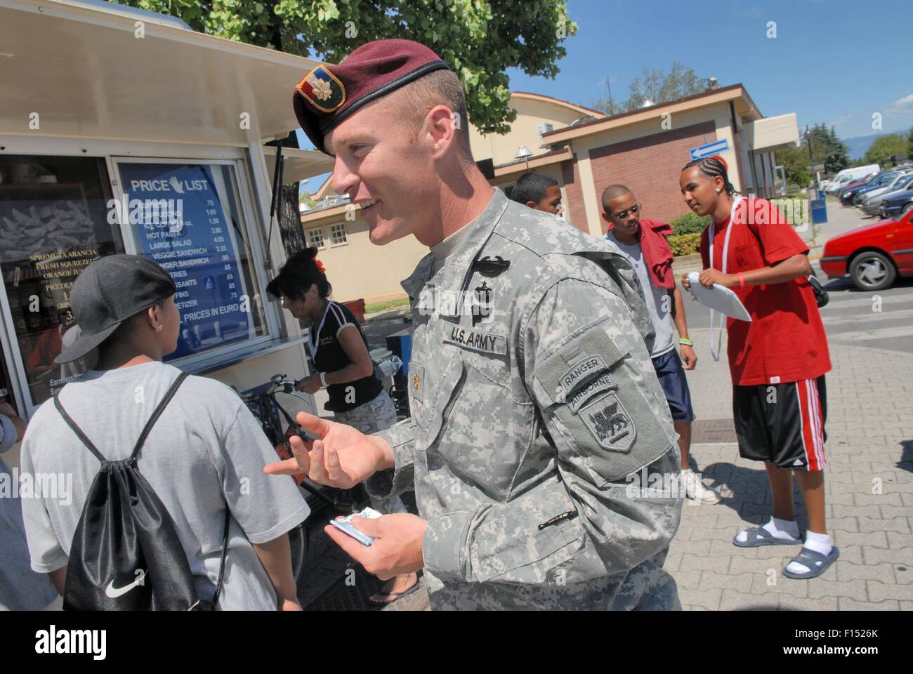L'Italia, Camp Ederle US Army base di Vicenza Foto Stock