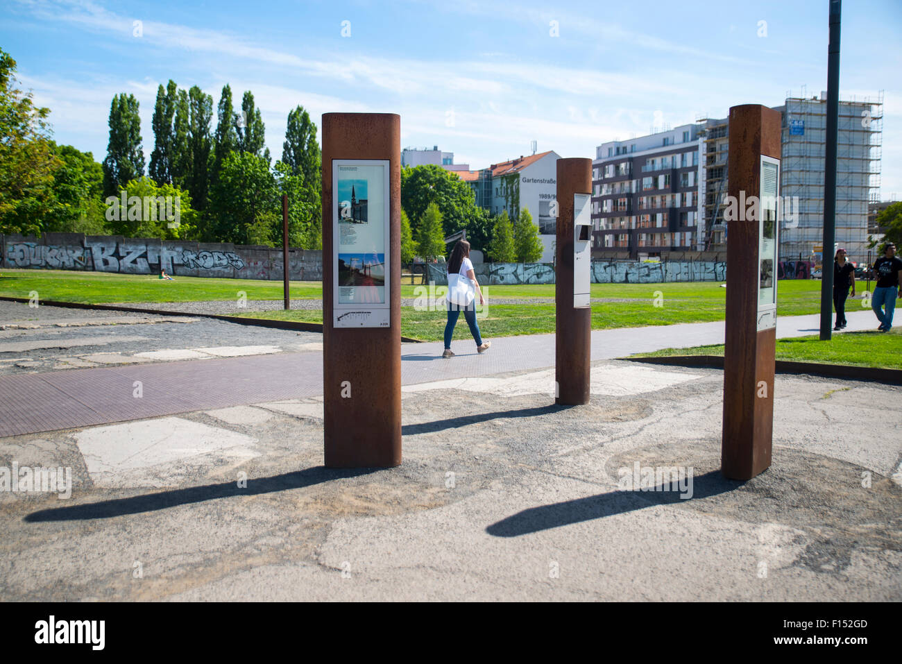 Memoriale del Muro di Berlino, Germania Foto Stock