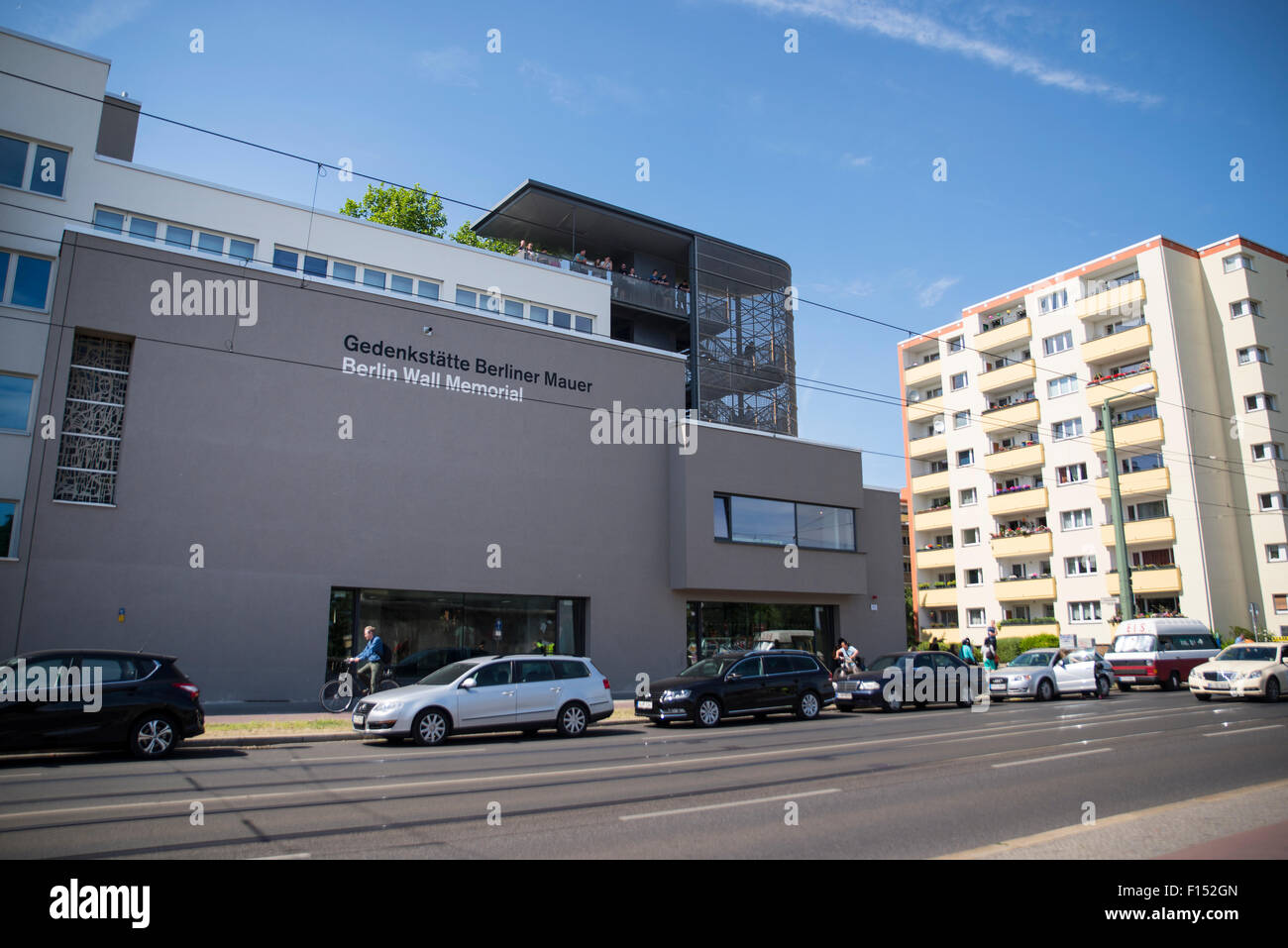 Memoriale del Muro di Berlino, Germania Foto Stock