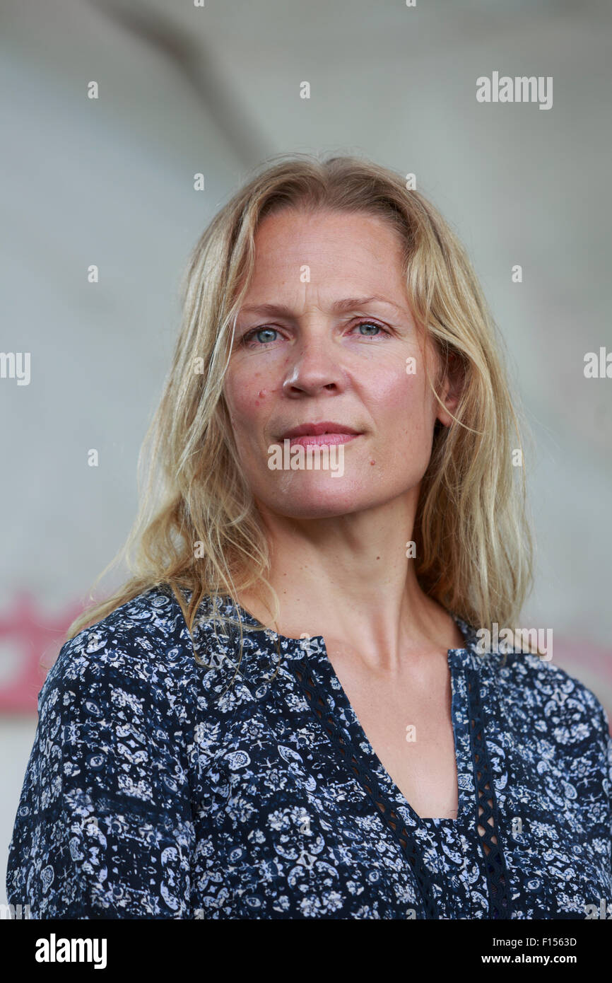 Edimburgo. Regno Unito. 27 Agosto. Edinburgh International Book Festival. Giorno 13 Edinburgh International Book Festival si svolge a Charlotte Square Gardens. Nella foto Asne Seierstad. Pak@ Mera/Alamy Live News Foto Stock