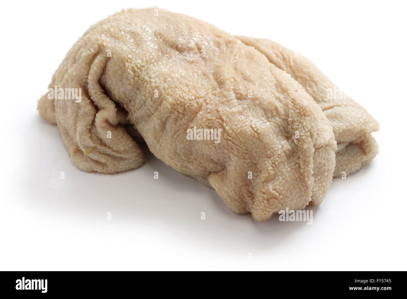La trippa di pecora, haggis ingrediente isolato su sfondo bianco Foto Stock