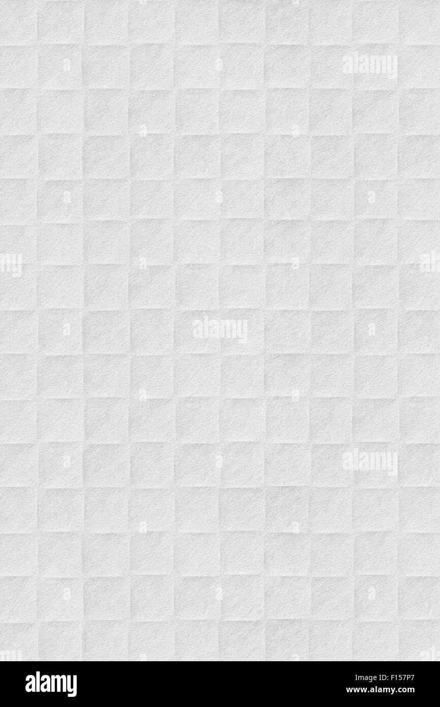 Libro bianco sullo sfondo o controllare il pattern texture di cartone Foto Stock
