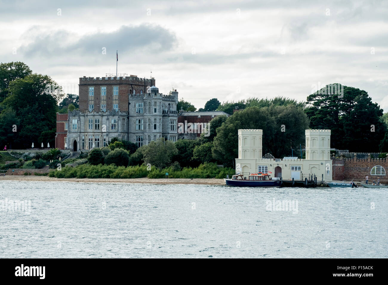 Brownsea Castle a Brownsea Island il porto di Poole REGNO UNITO Foto Stock