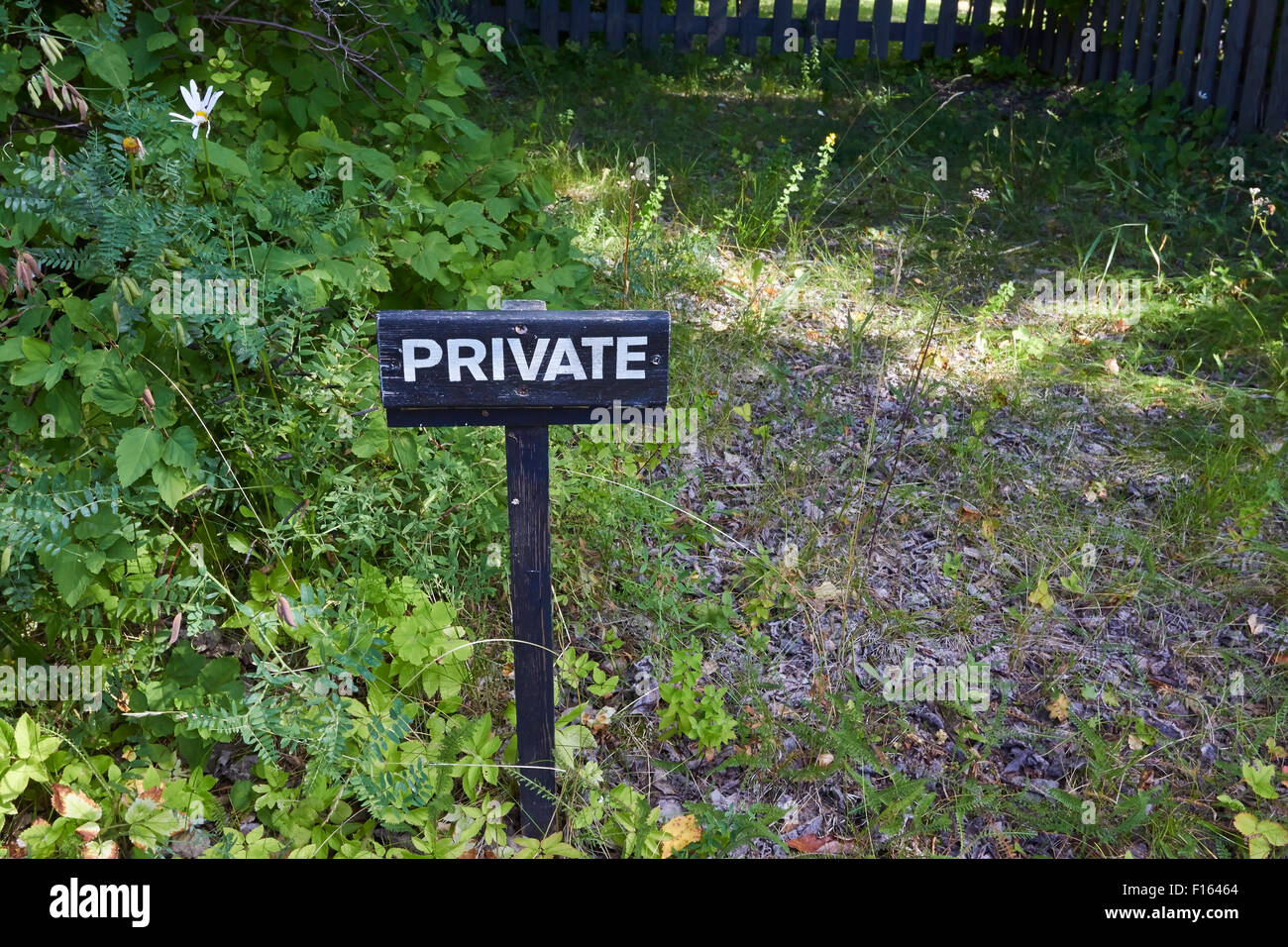 segno privato Foto Stock