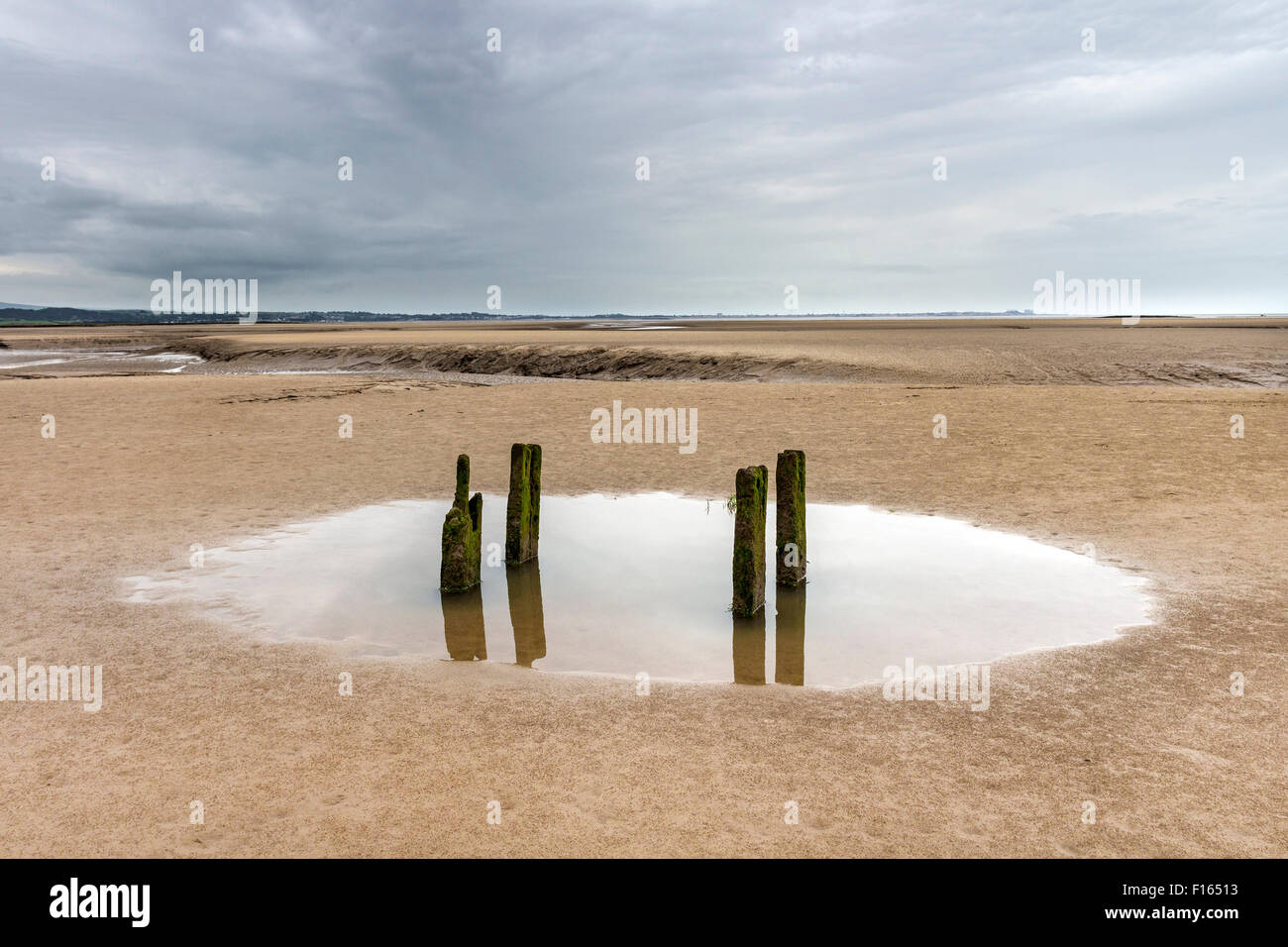 Morecambe Bay da Jenny Browns Point, Silverdale, LANCASHIRE REGNO UNITO Foto Stock