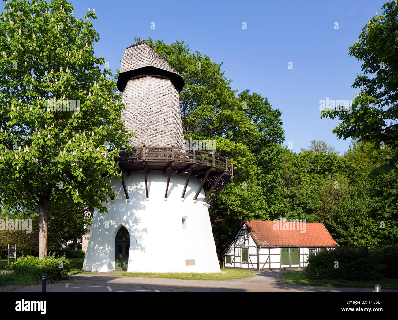 Vento ex stazione di pompaggio con pompa custode della casa di saline Königsborn, Unna, distretto della Ruhr, Renania settentrionale-Vestfalia Foto Stock Vento ex stazione di pompaggio con pompa custode della casa di saline Königsborn, Unna, distretto della Ruhr, Renania settentrionale-Vestfalia Foto Stock