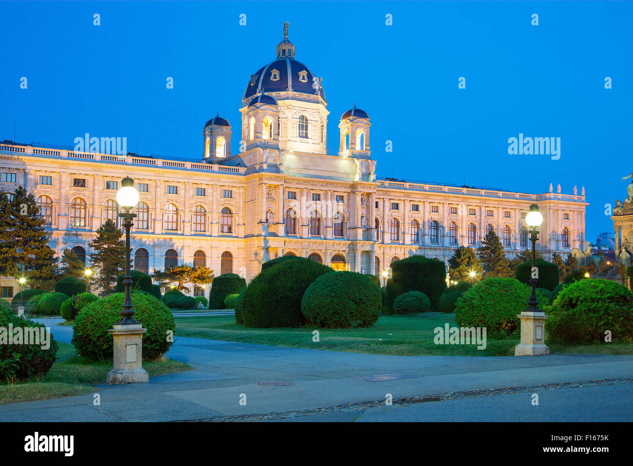 Austria, Vienna, vista del Museo di Storia Naturale, Foto Stock