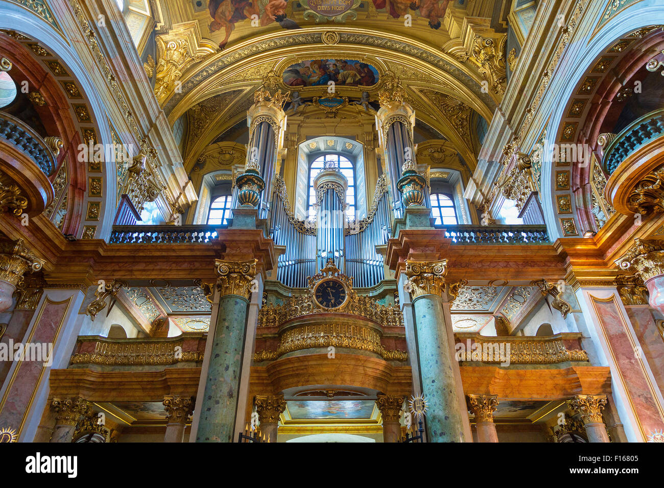 Austria, Vienna, Jesuitenkirche Foto Stock