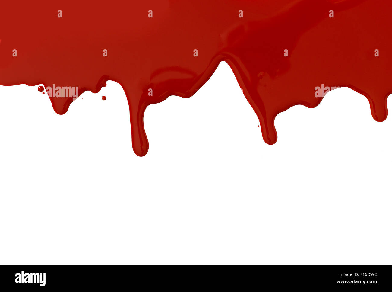 Le gocce di sangue e splatter. Foto Stock