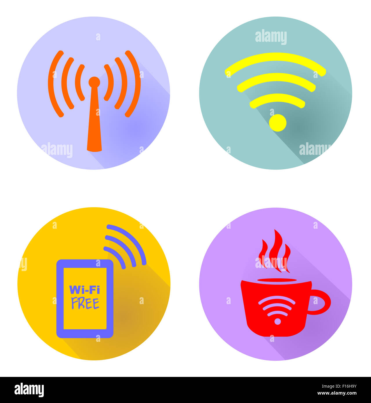 Simbolo di WiFi Foto Stock