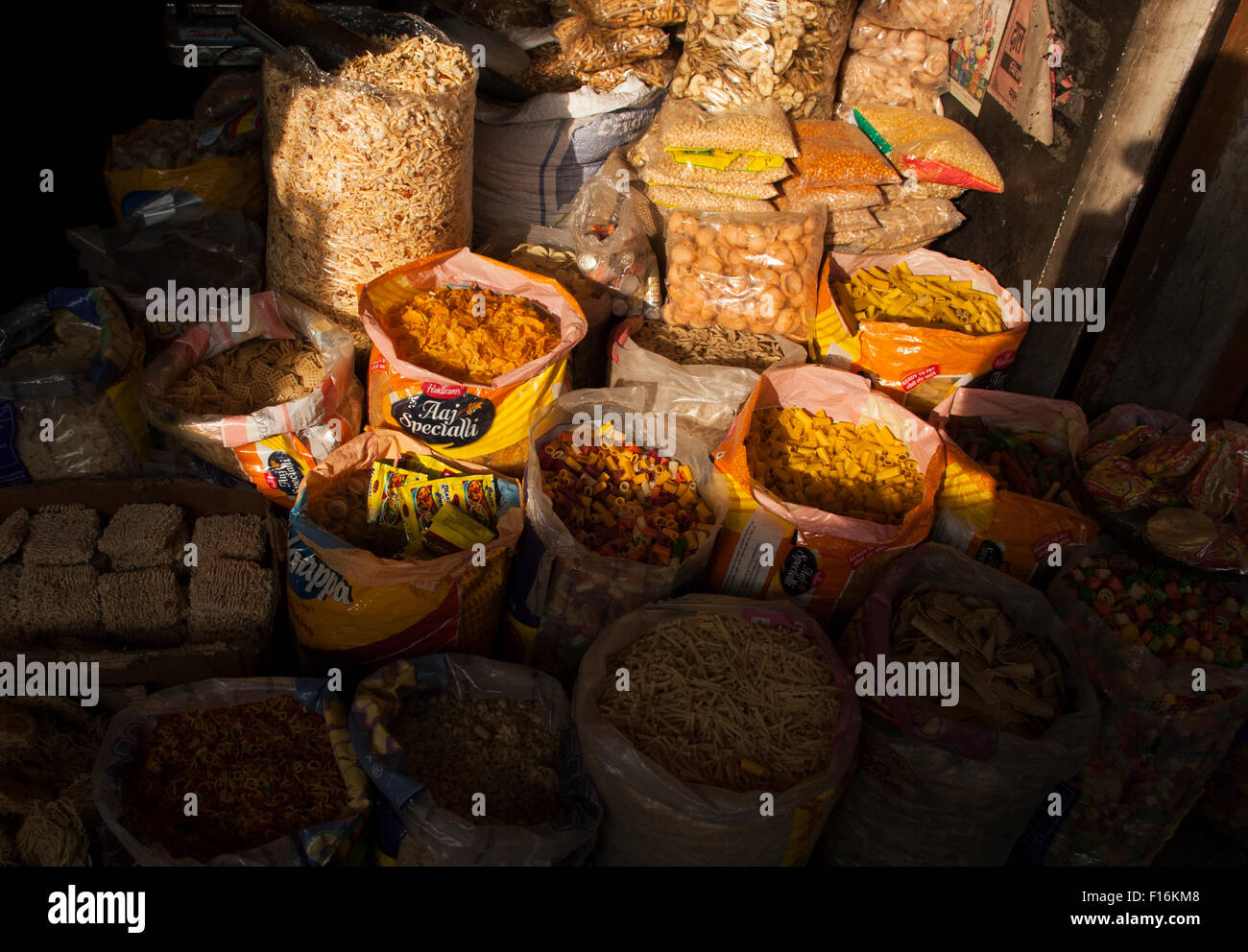 Cucina di strada, Agra, India Foto Stock