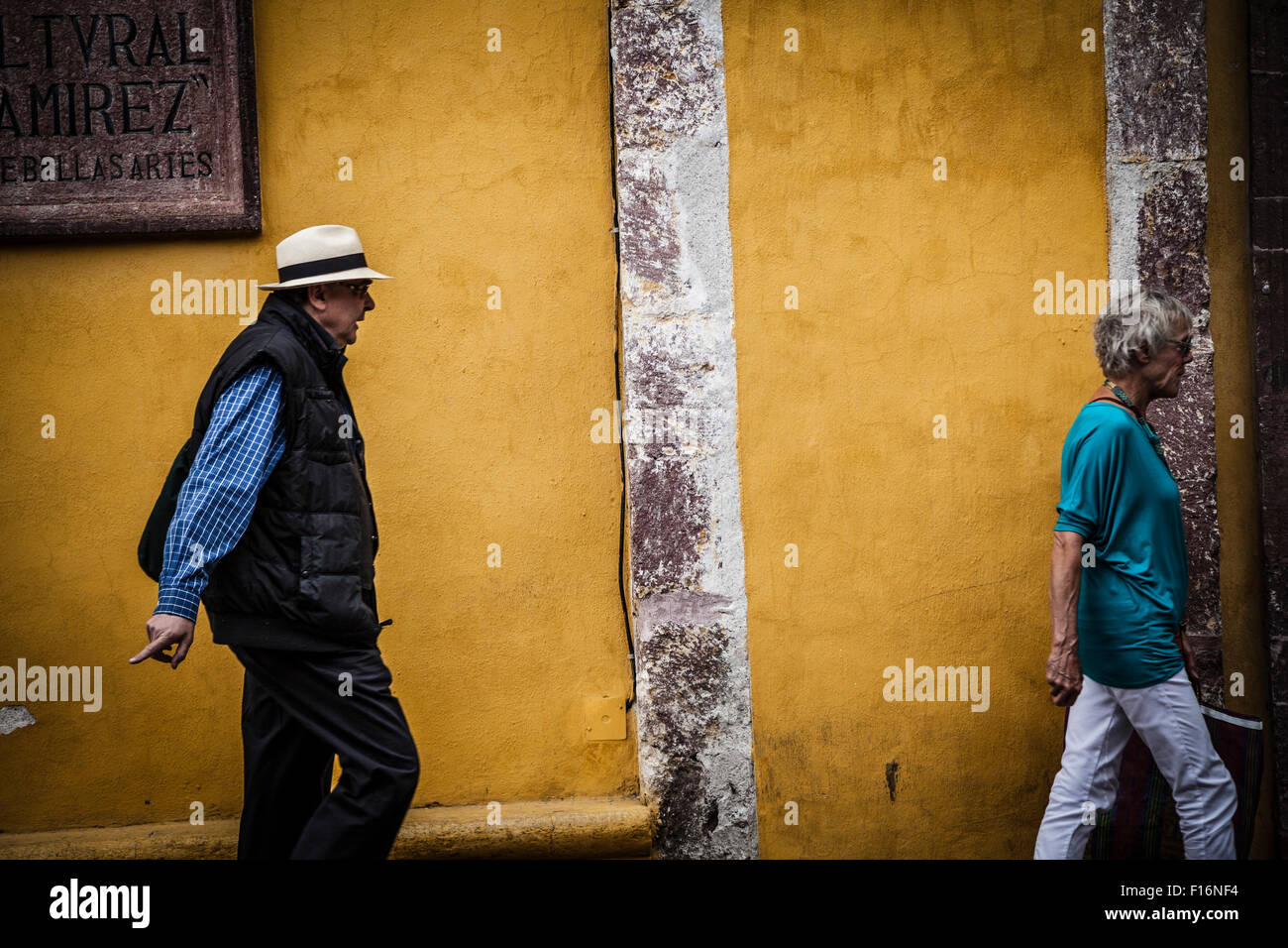 I viaggiatori smarriti perso in San Miguel De Allende, Messico Foto Stock