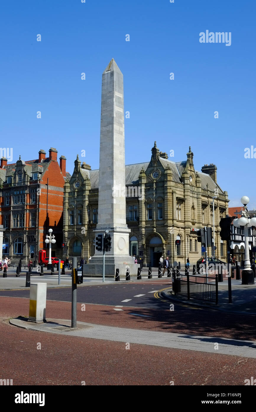 Obelisco commemora "Grande Guerra", Southport Foto Stock