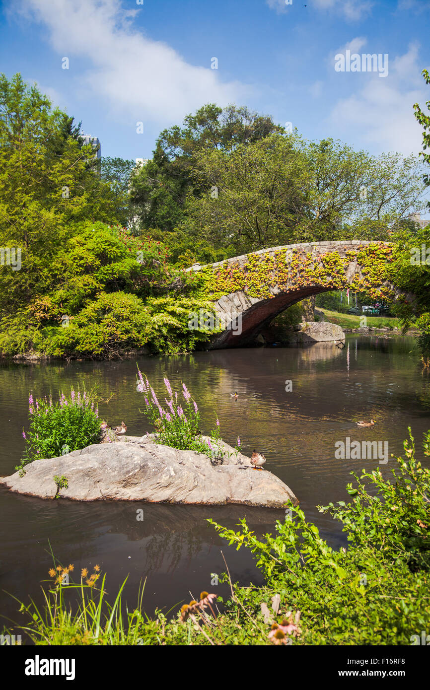 Central Park a sud della città di New York Foto Stock