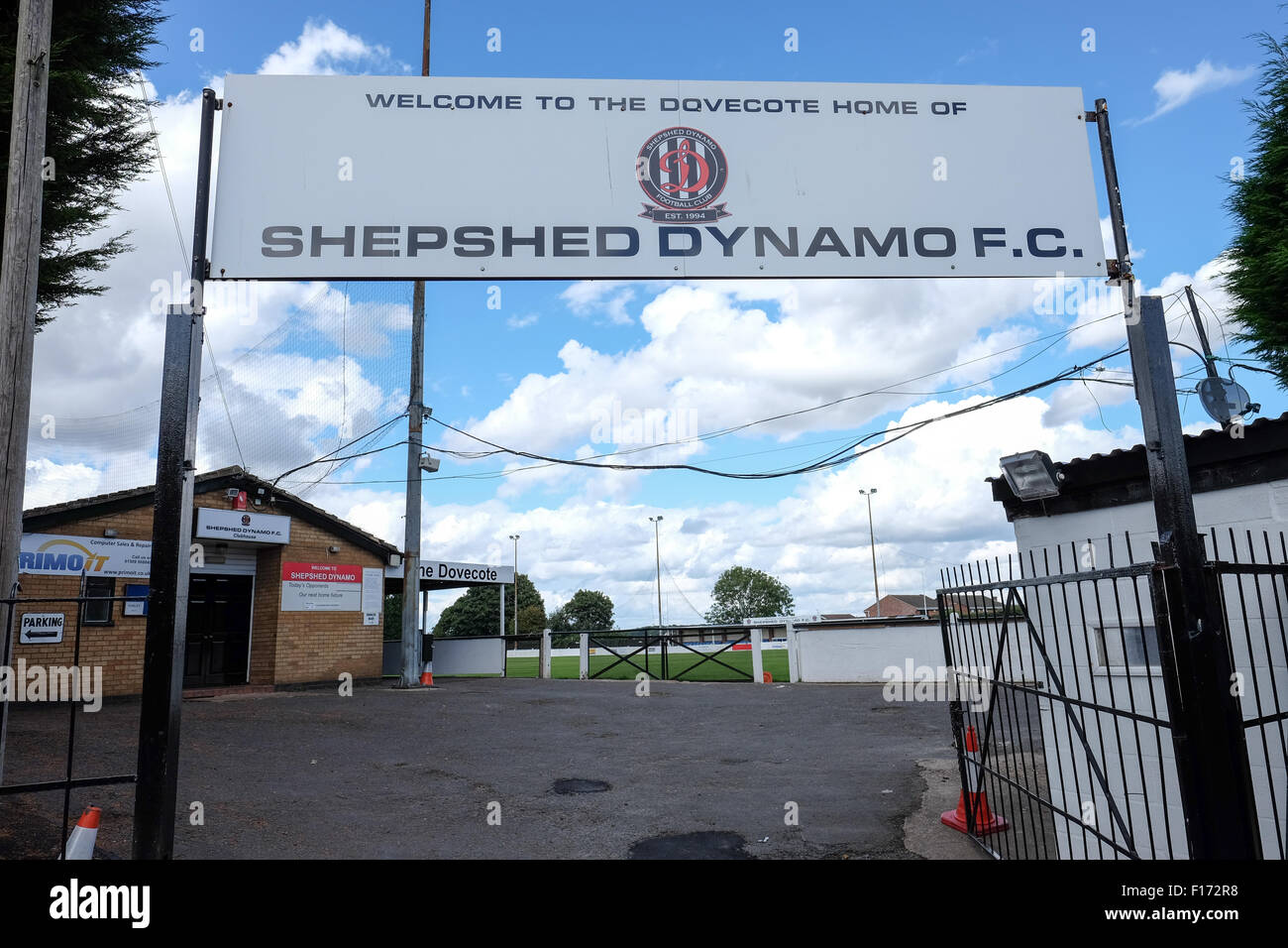 Shepshed dinamo terreno di calcio Foto Stock