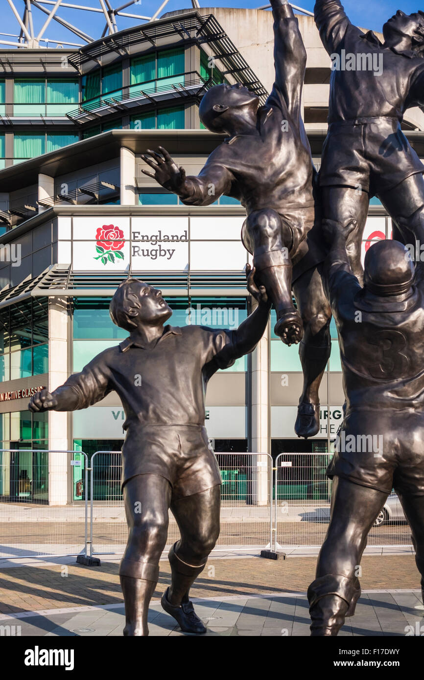 Il Twickenham Rugby Stadium, London, England, Regno Unito Foto Stock