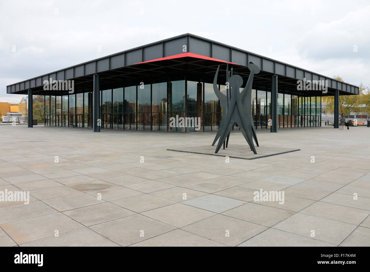 Neue Nationalgalerie, Berlin-Tiergarten. Foto Stock