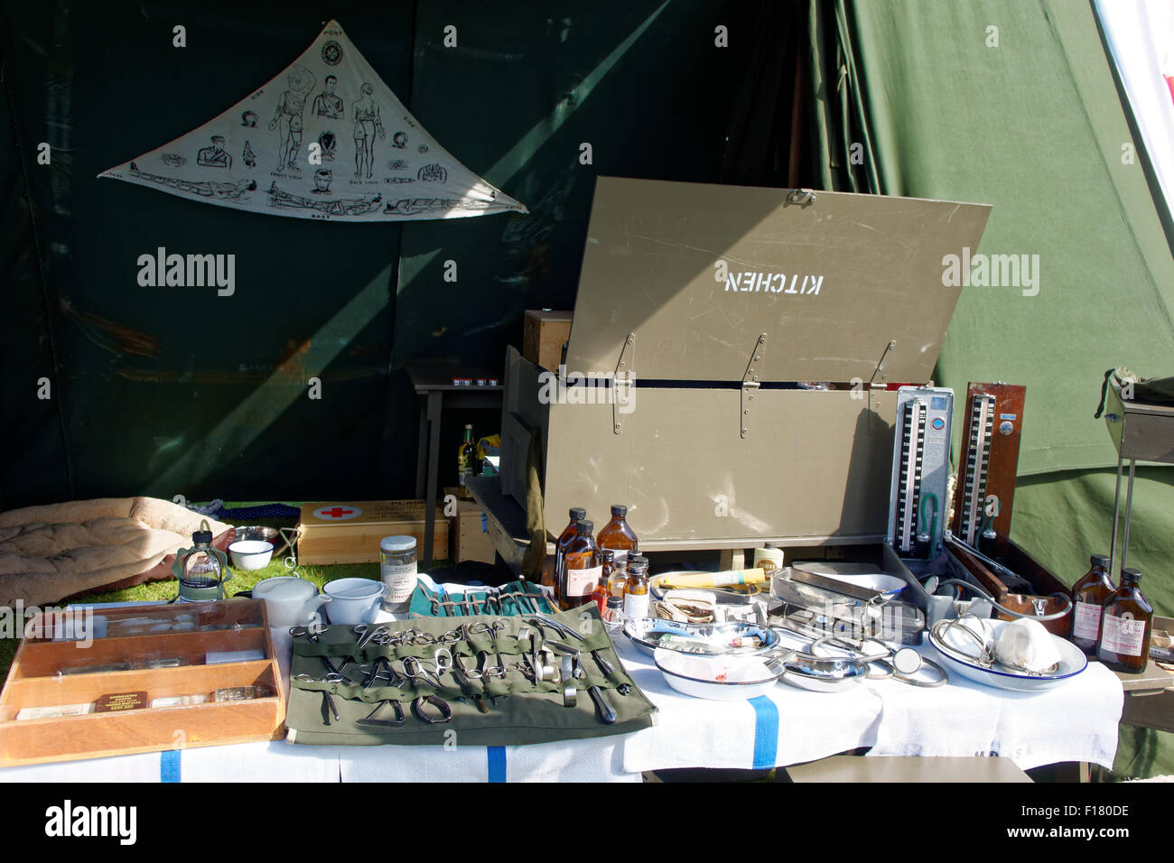 WW2 Attrezzature Mediche Foto Stock