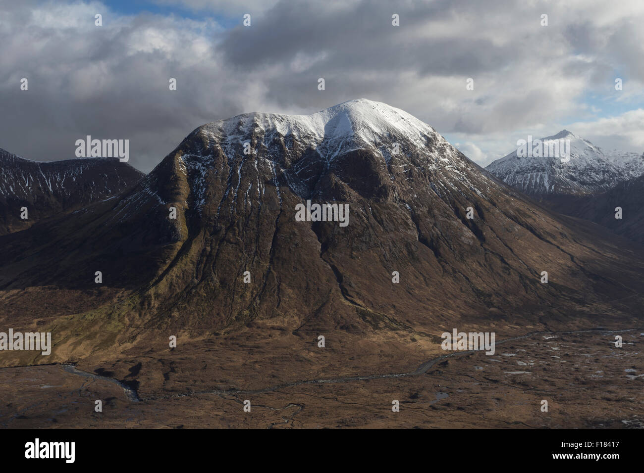 Marsco, il Rosso delle colline, Glen Sligachan, Isola di Skye, North West Highlands, Scotland, Regno Unito Foto Stock